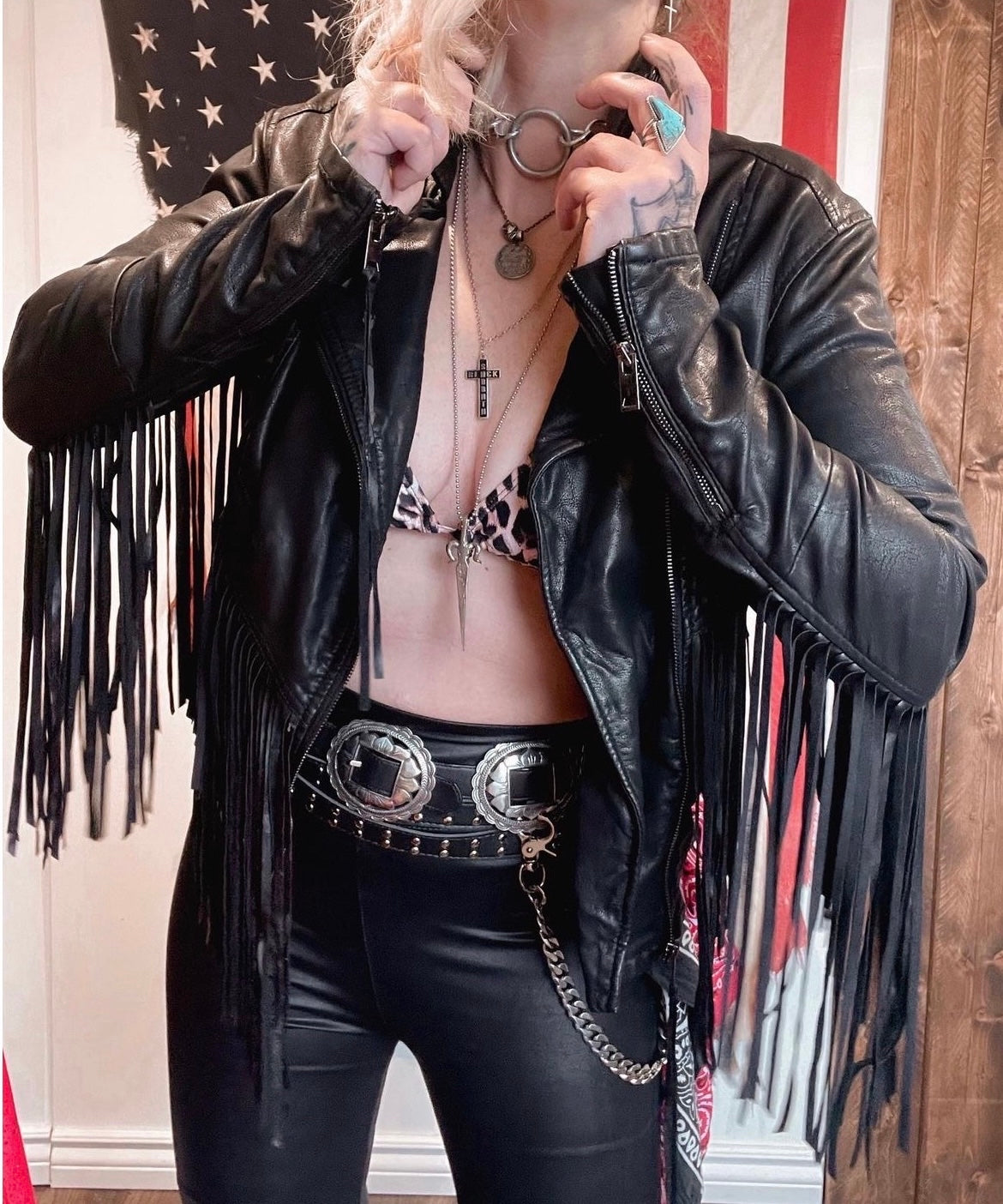 Lunatic Fringe Vegan Leather jacket