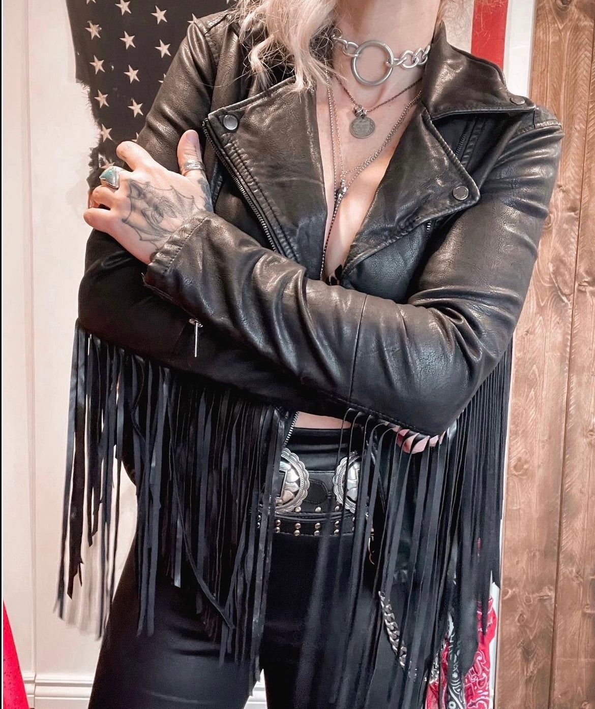 Lunatic Fringe Vegan Leather jacket