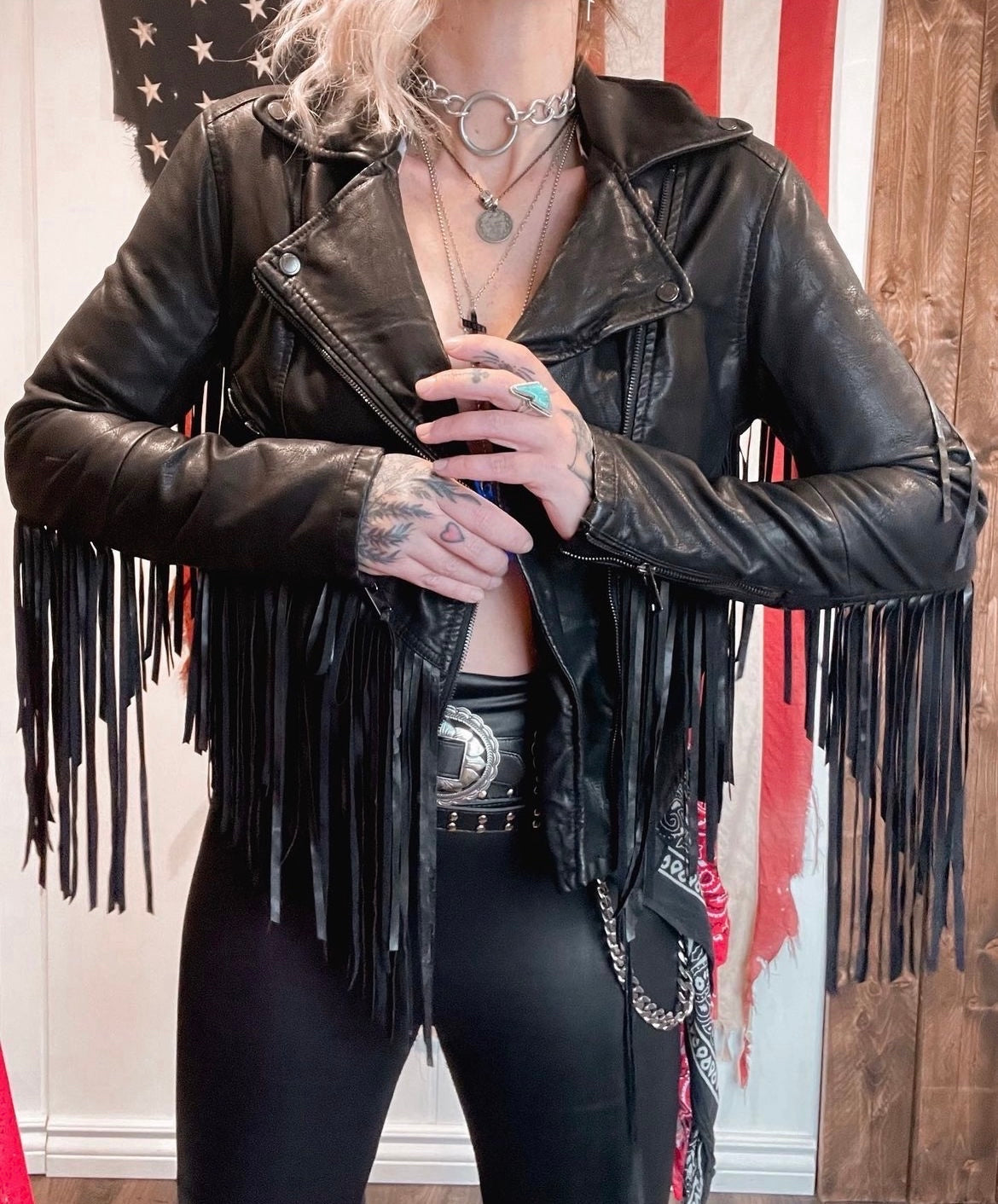 Lunatic Fringe Vegan Leather jacket