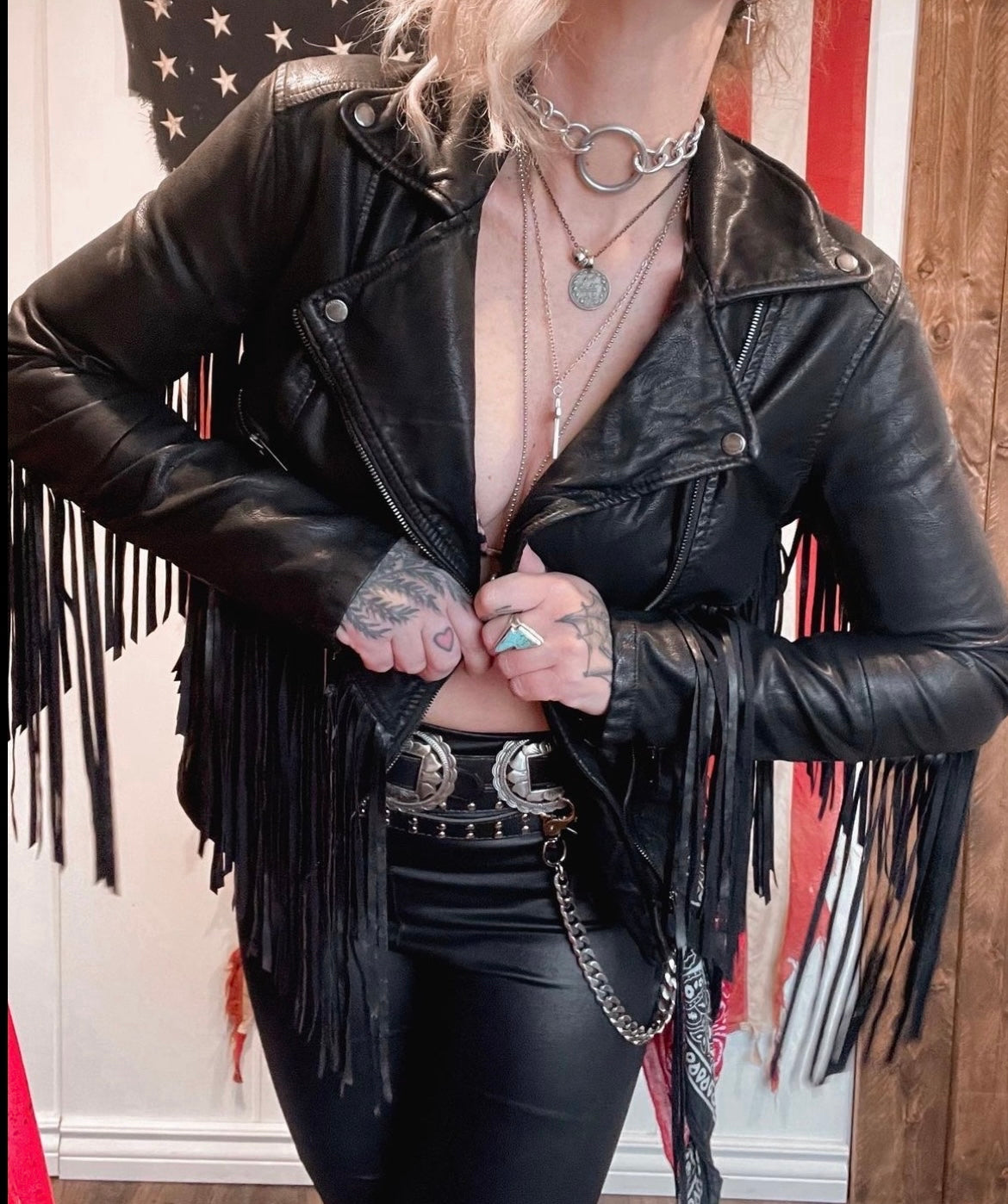 Lunatic Fringe Vegan Leather jacket